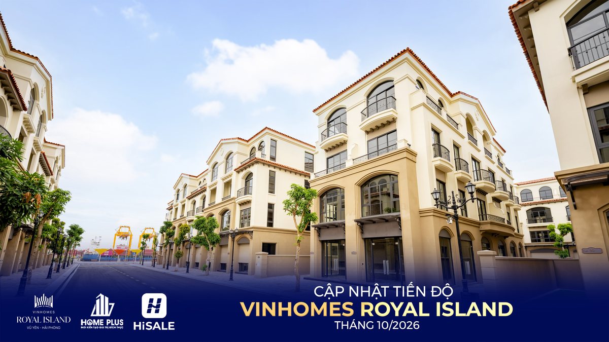 Ảnh thực tế Vinhomes Royal Island tháng 10/2026